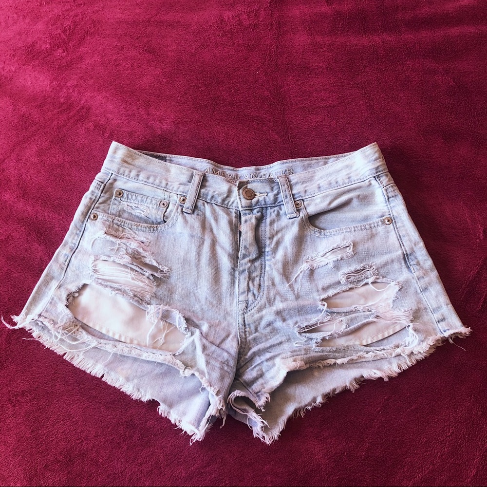 American Eagle high waisted denim shorts